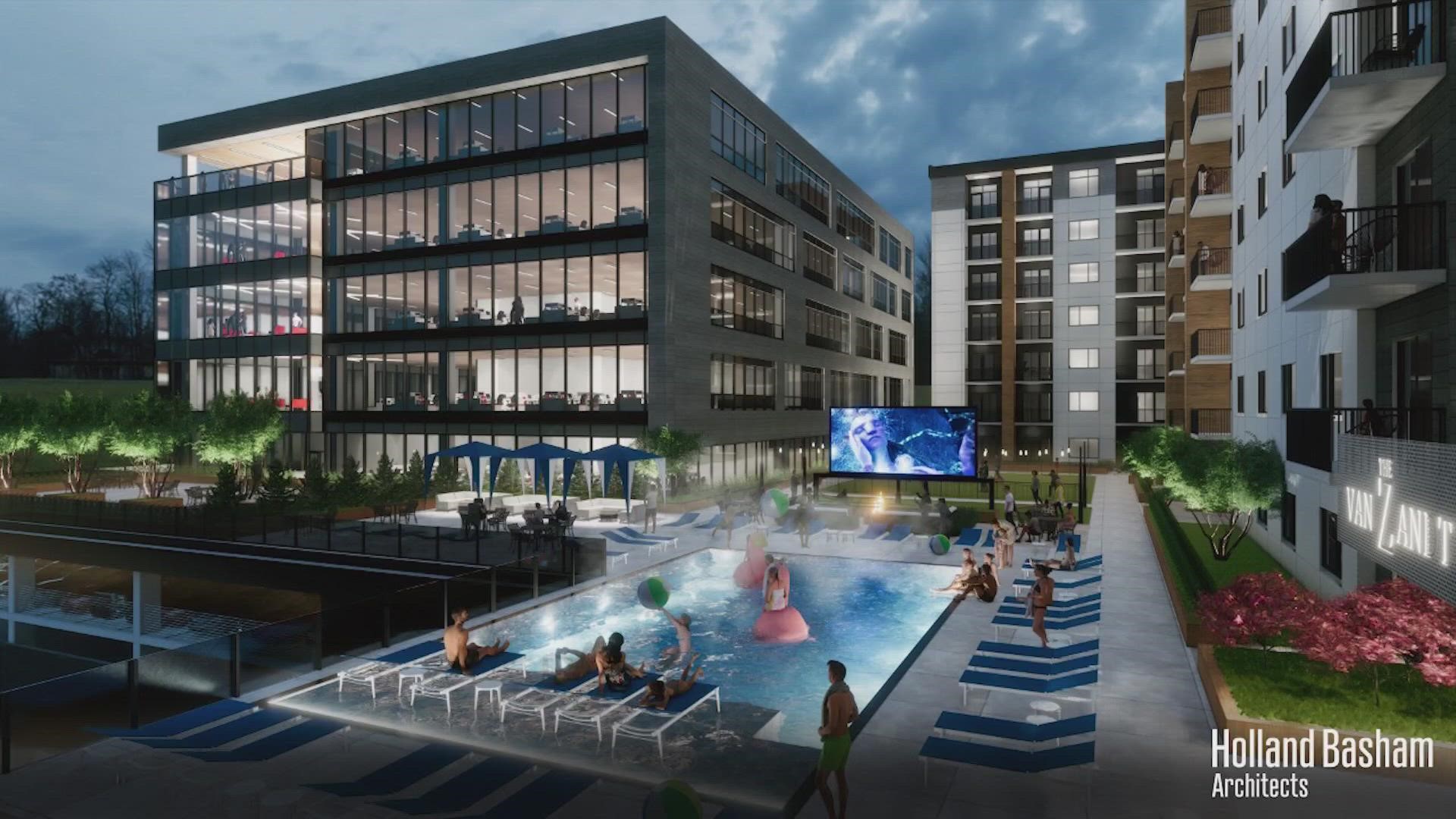 A new development along Fort Worth’s West 7th Street has doubled in size and released new renderings of its design with plans to break ground in June.