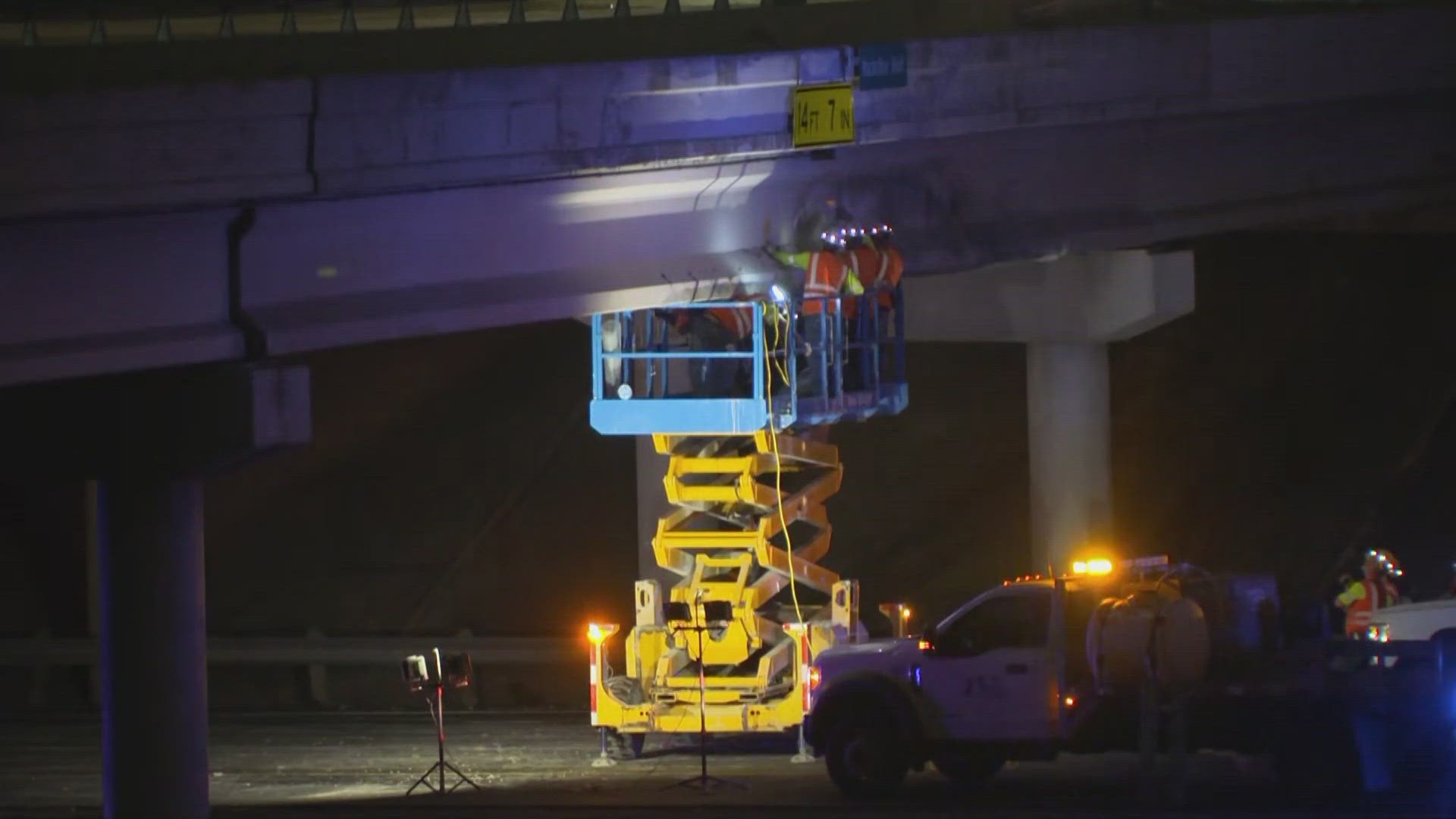 According to TxDOT, lanes are expected to reopen on Friday.