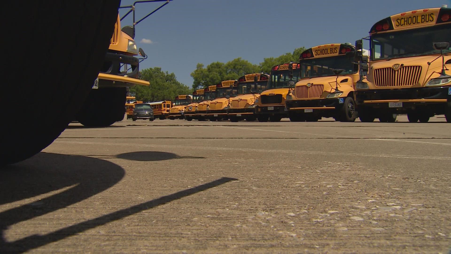 Frisco ISD, like many school districts around, is hoping to fill bus driver, crossing guard, and bus monitor positions.