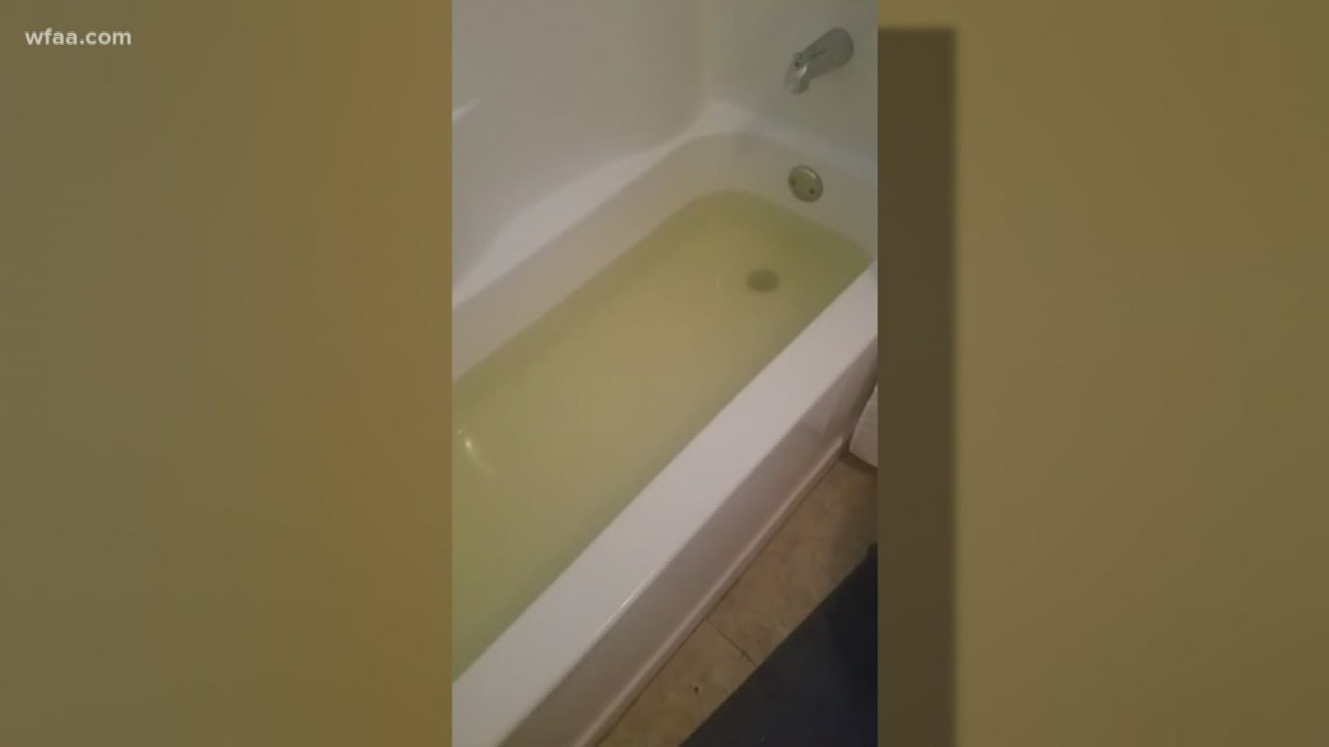 Dallas neighbors disturbed by brown water