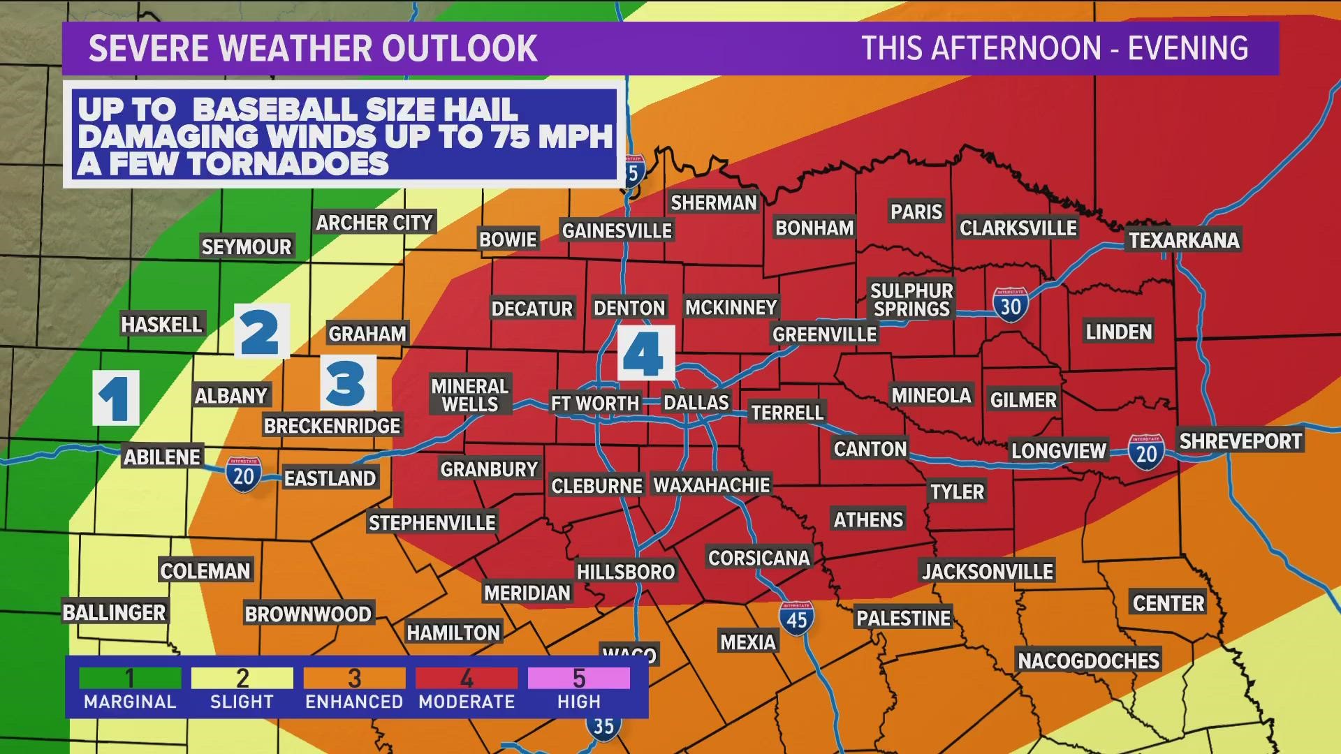 DFW weather: What are SPC storm risk categories, threat levels? | wfaa.com