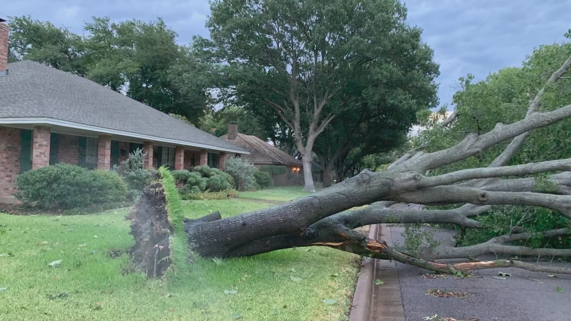 The powerful storms also caused tens of thousands of power outages across North Texas.