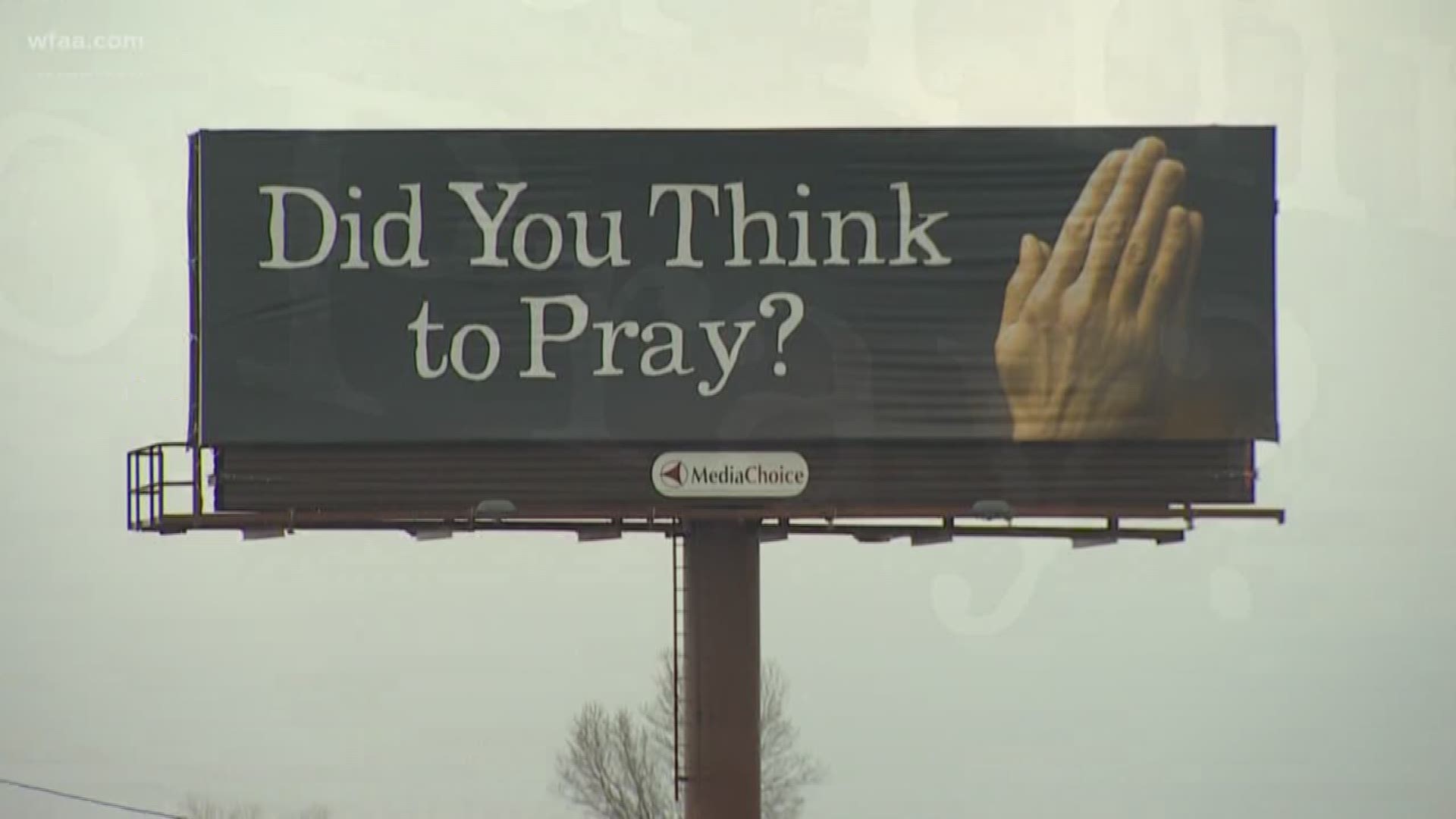 The city of Waxahachie says despite what some may believe, religion isn't why they have a problem with one billboard within its limits.