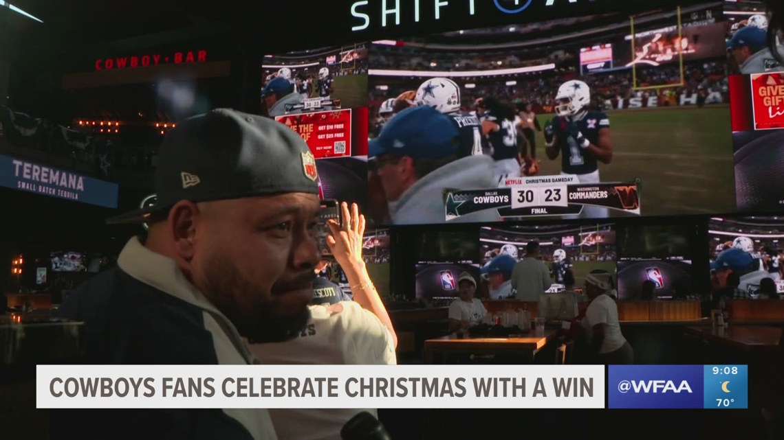 'That’s the best Christmas present' | Cowboys fans celebrate Christmas with hope for 'next year'
