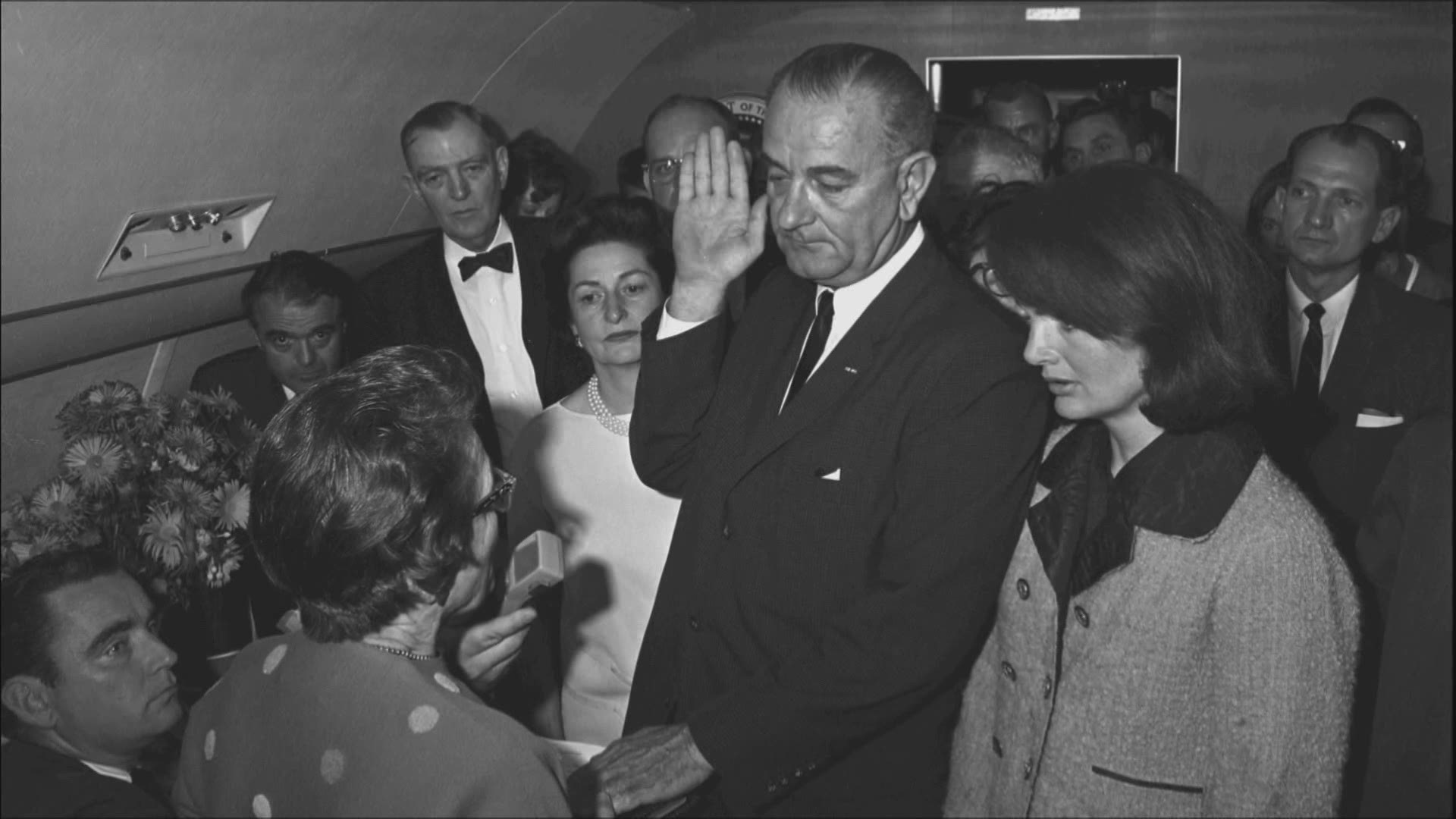 Lyndon B. Johnson was sworn-in just one hour and 38 minutes after President John F. Kennedy was pronounced dead on Nov. 22, 1963.