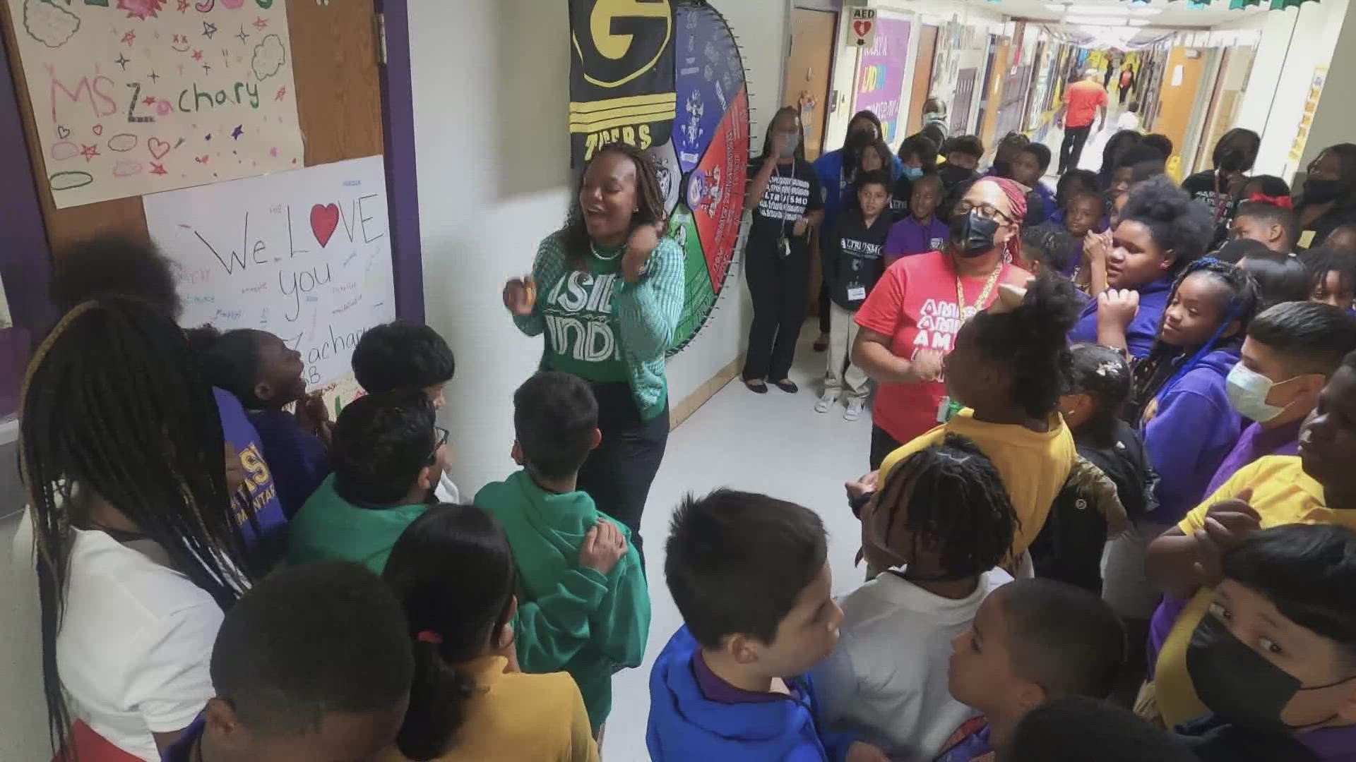 Friendly competition and constant encouragement can both go a long way. And they are part of the successful mix at a southern Dallas elementary school.