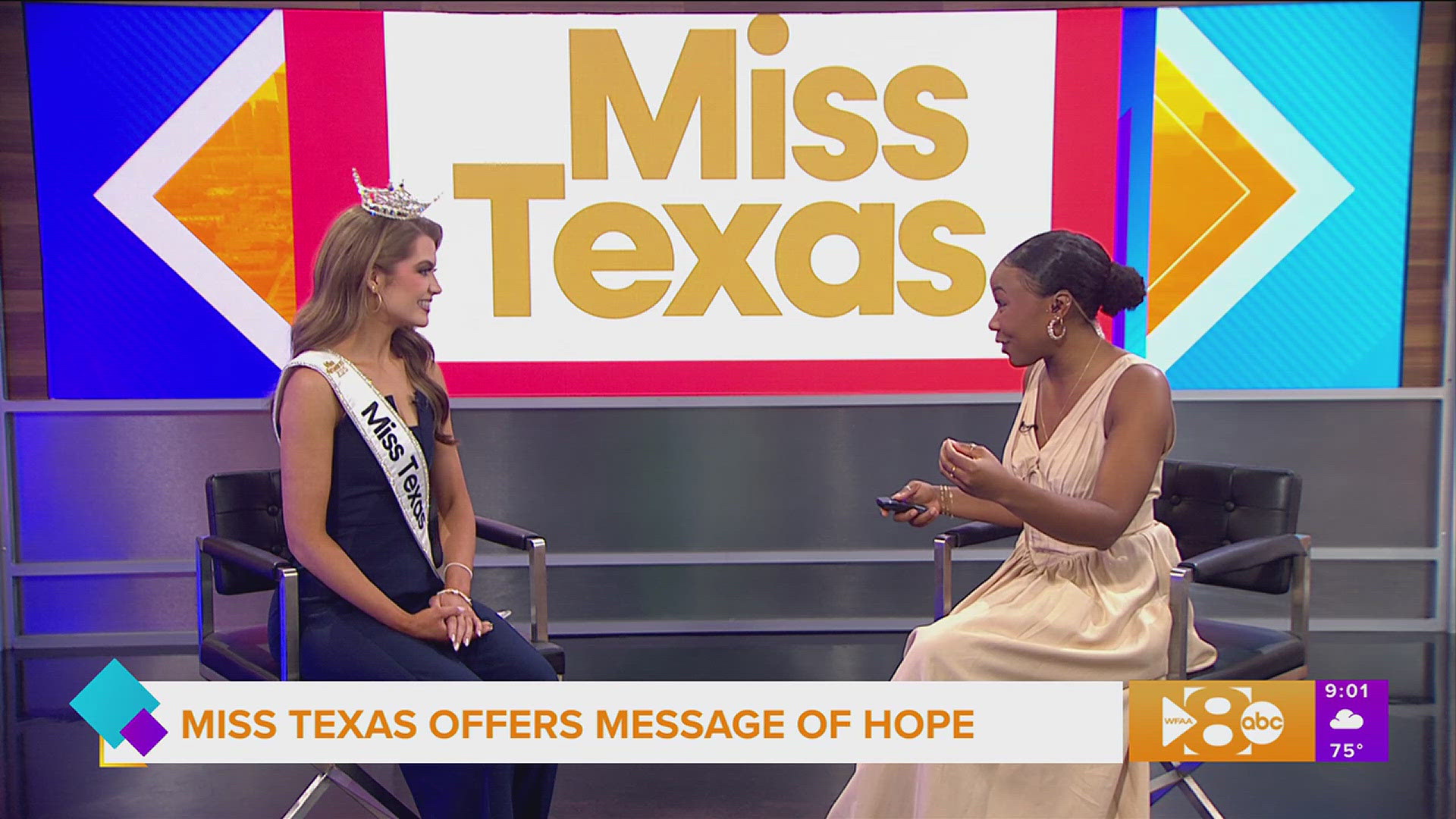 The newly crowned Miss Texas 2025 Sadie Schiermeyer of Richardson follows in her mother's footsteps, who was Miss Texas in 1994.