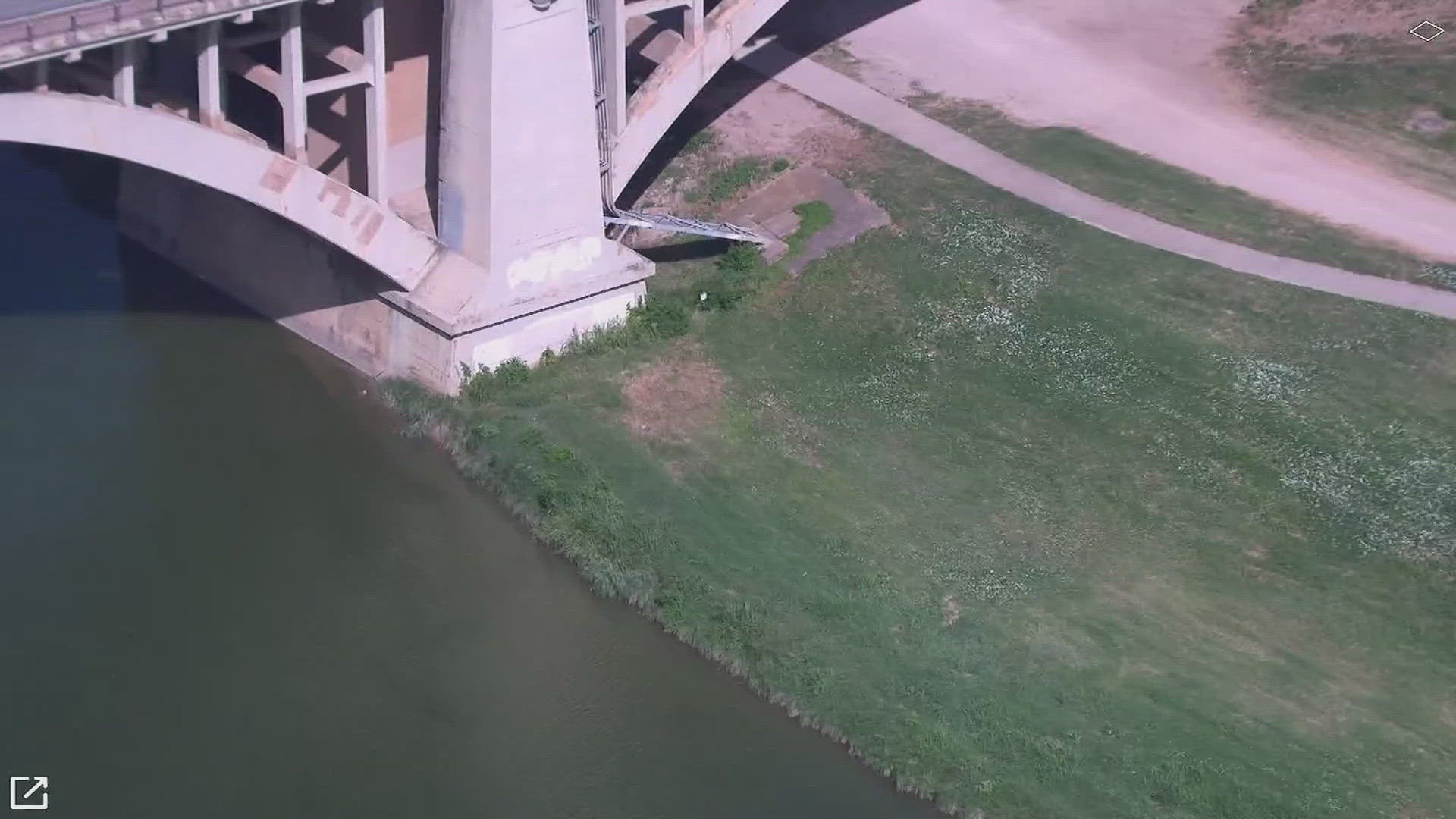 A white male was found floating in the Trinity River, police said in a statement.