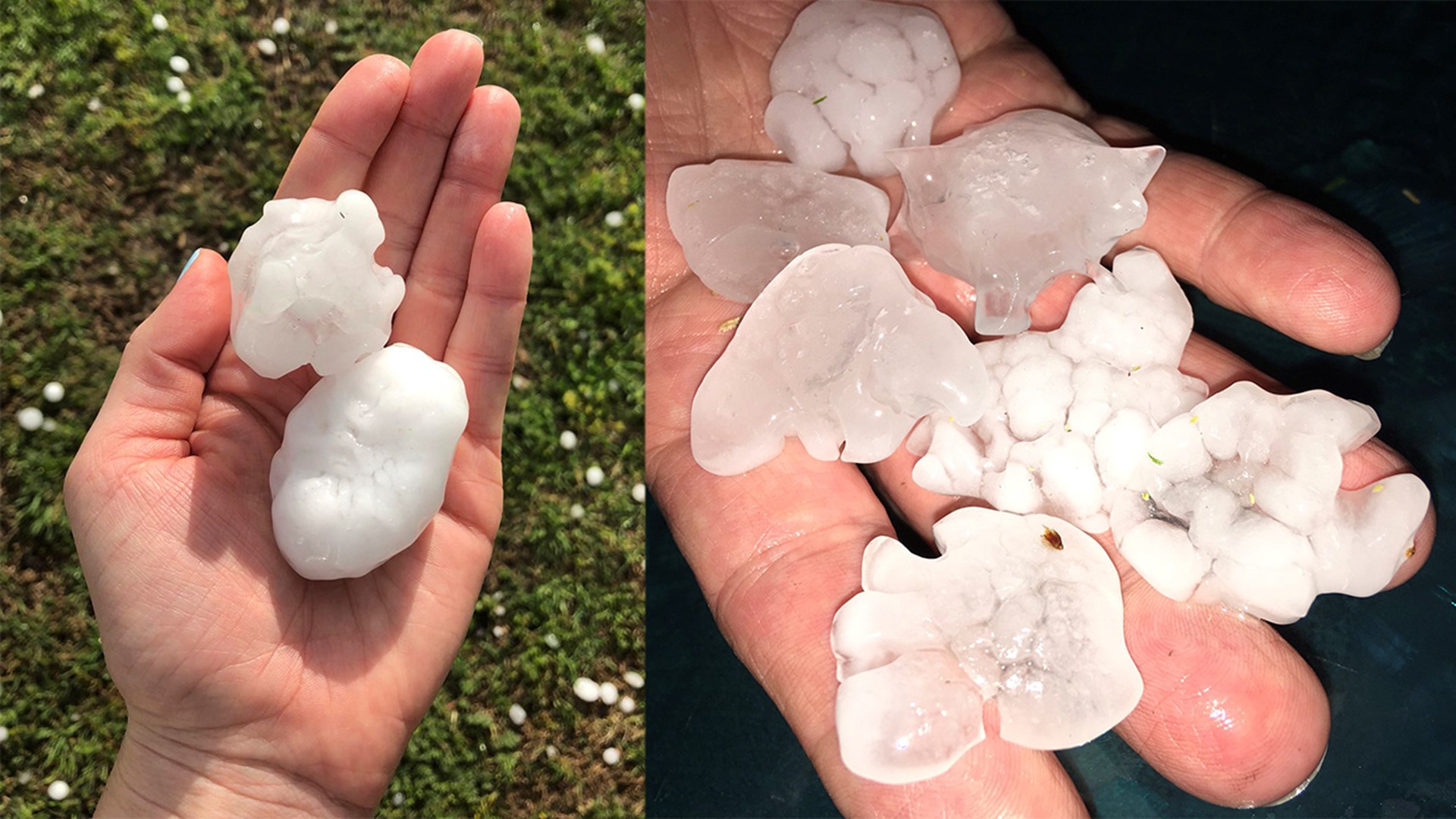 Large hail falls across North Texas | wfaa.com