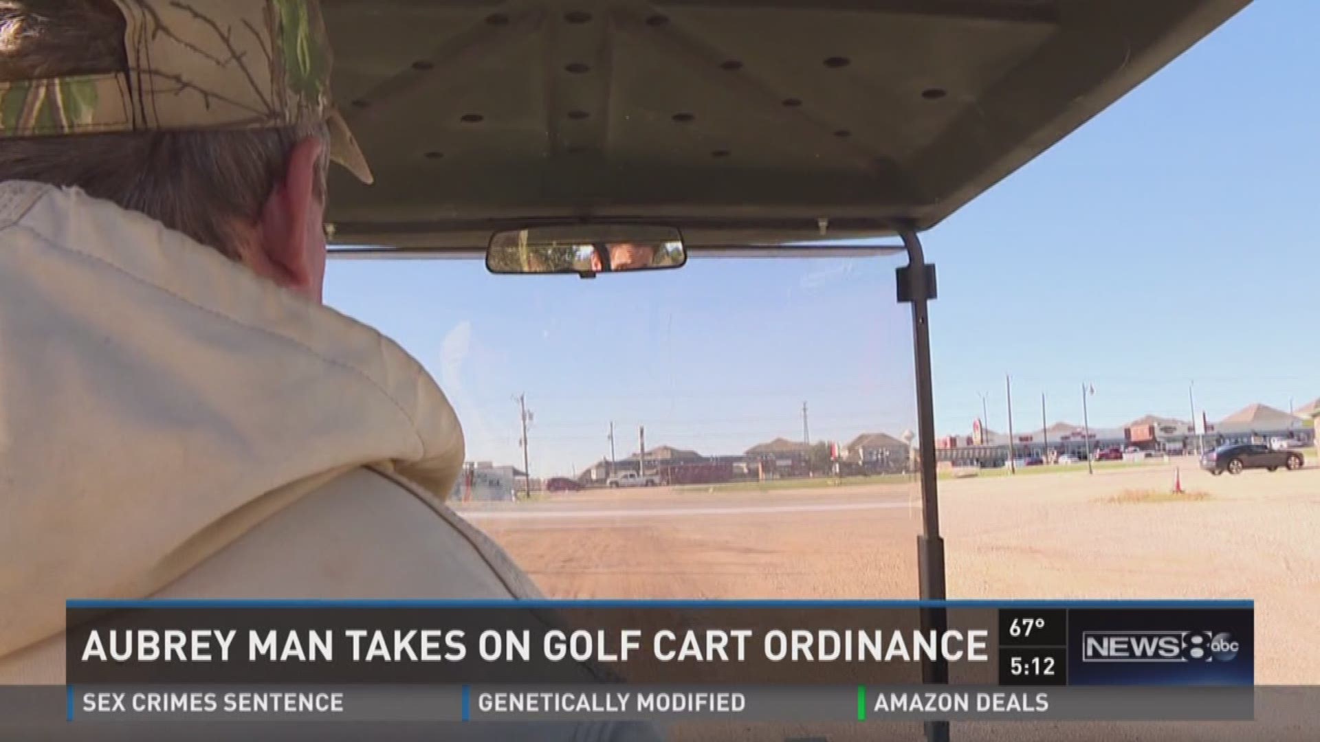 Aubrey man takes on golf cart ordinance | wfaa.com