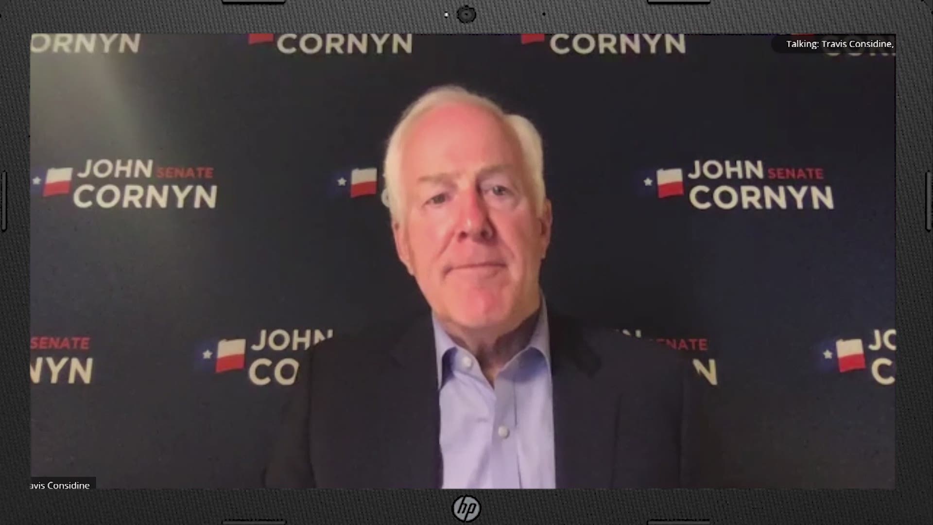 Republican U.S. Sen. John Cornyn delivers his acceptance speech after defeating Democrat MJ Hegar to keep his seat.