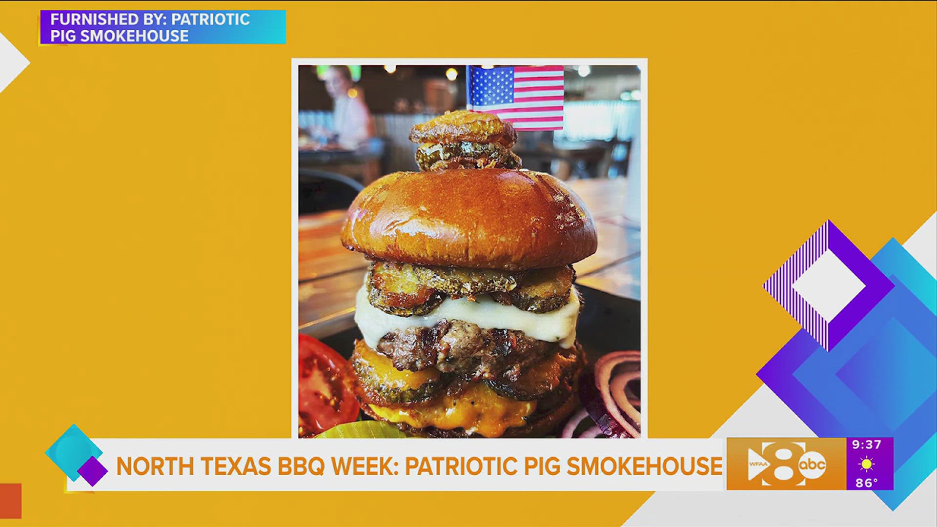 Marc Smith, owner of Patriotic Pig Smokehouse shows us how to make their popular "Massive BBQ Burger".