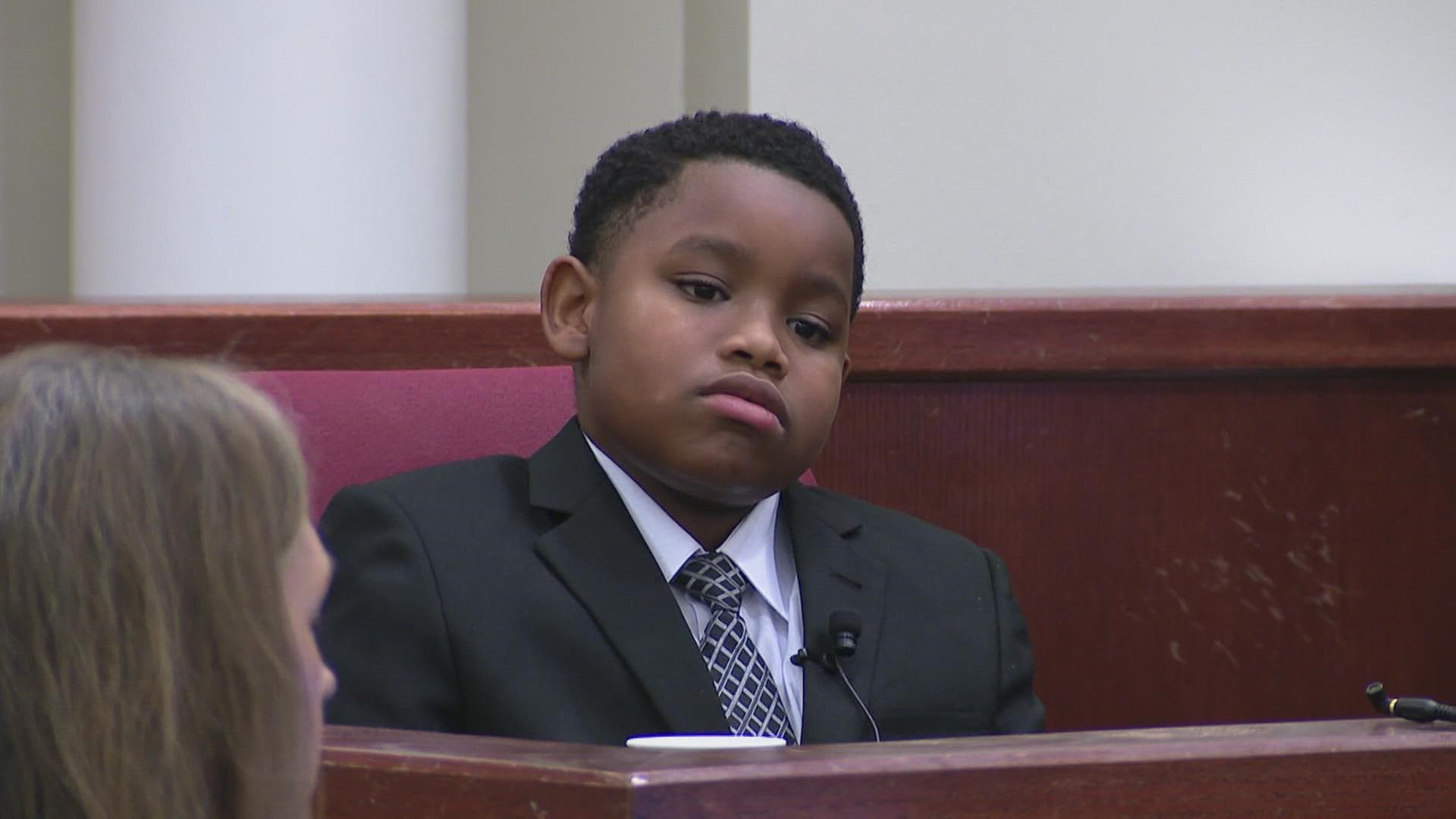 Atatiana Jefferson's nephew, Zion Carr, testified on the first day of Aaron Dean's trial.