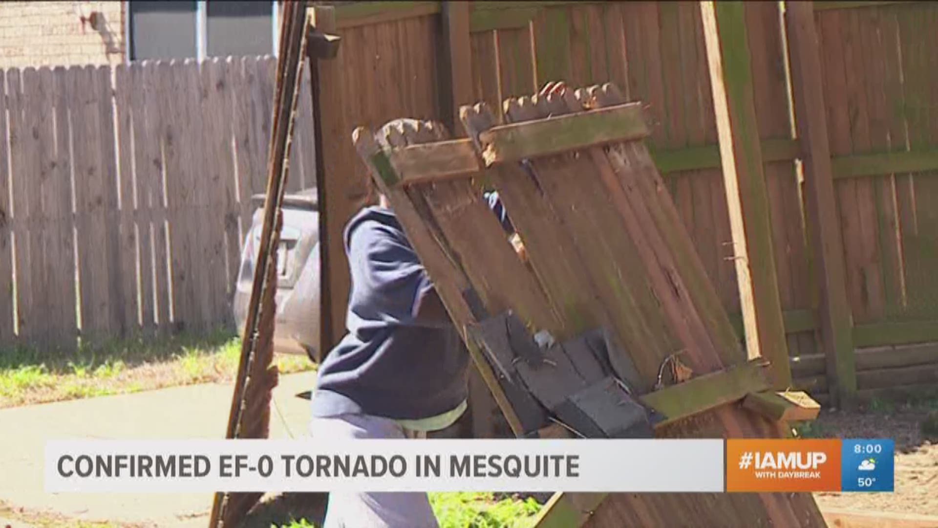 There was a severe thunderstorm warning, but no tornado warning. Saturday's storm was categorized as an EF-0 tornado.