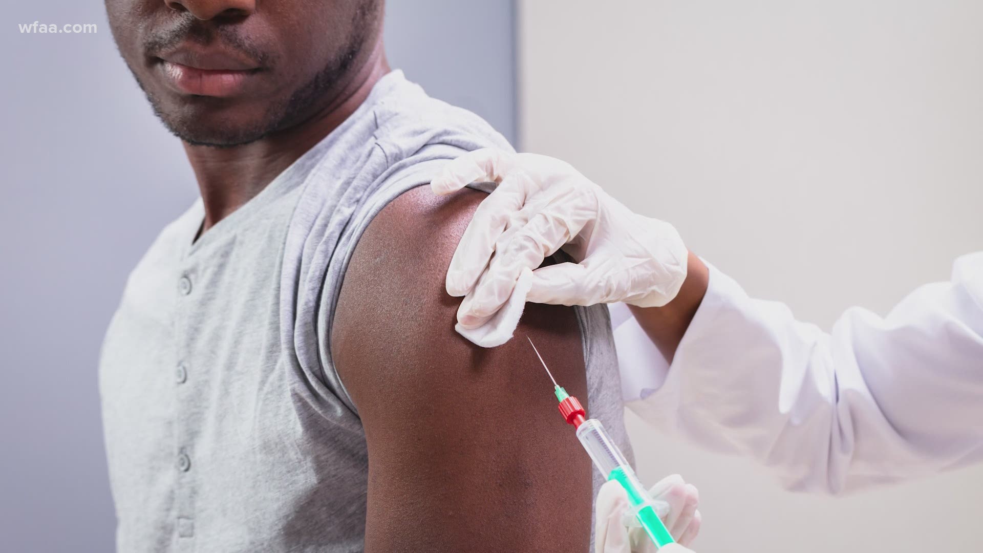 Only 2% of people 16 and older in both Dallas and Tarrant counties have been vaccinated.