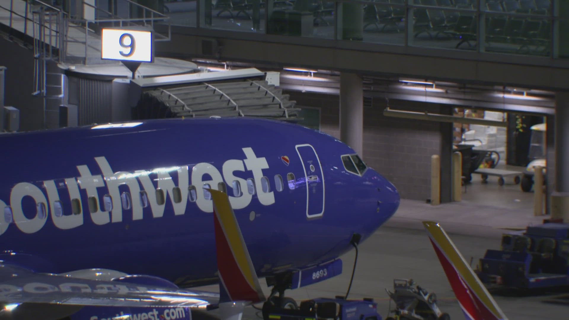 The flight was about to take off Friday night, with nearly 100 passengers onboard.