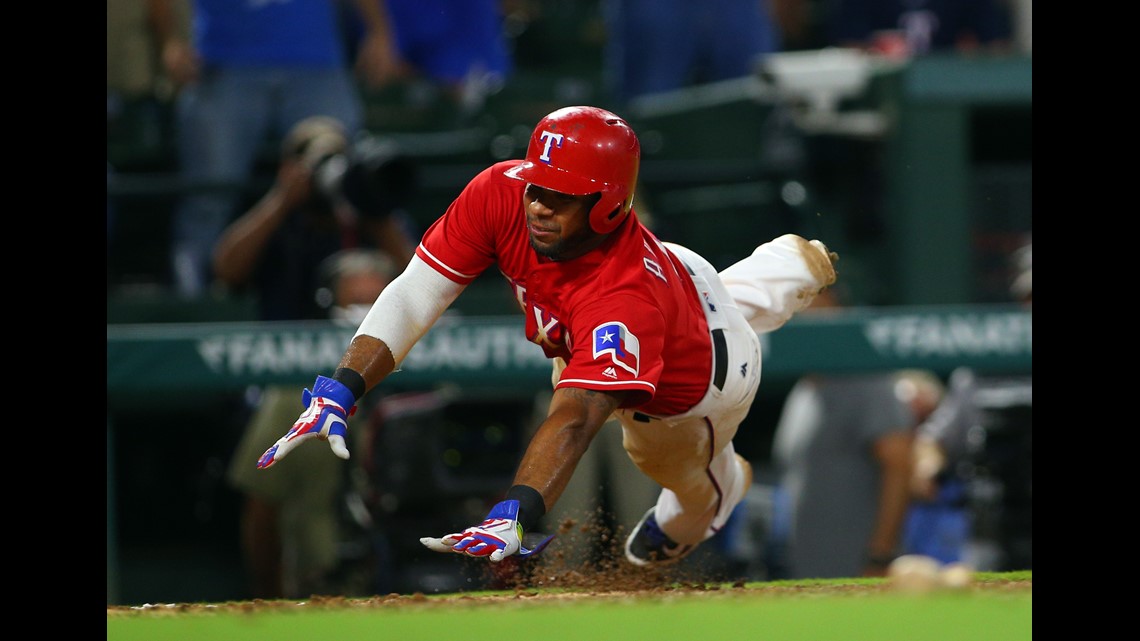 Elvis Andrus and Rougned Odor by Rick Yeatts