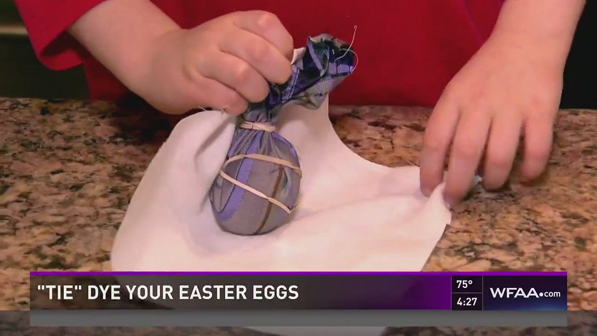 Here's how to use discarded neckties to create unusual Easter eggs.