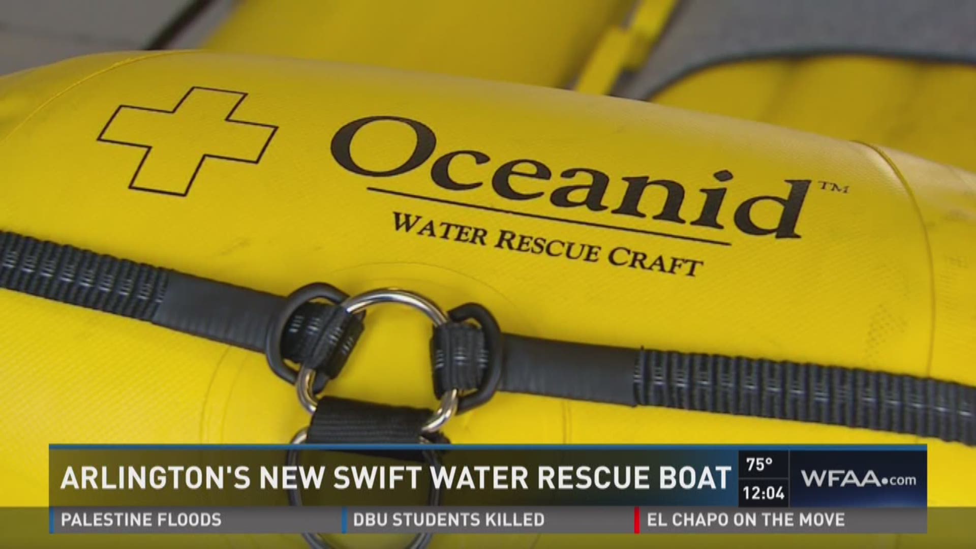 Arlington's new swift water rescue boat