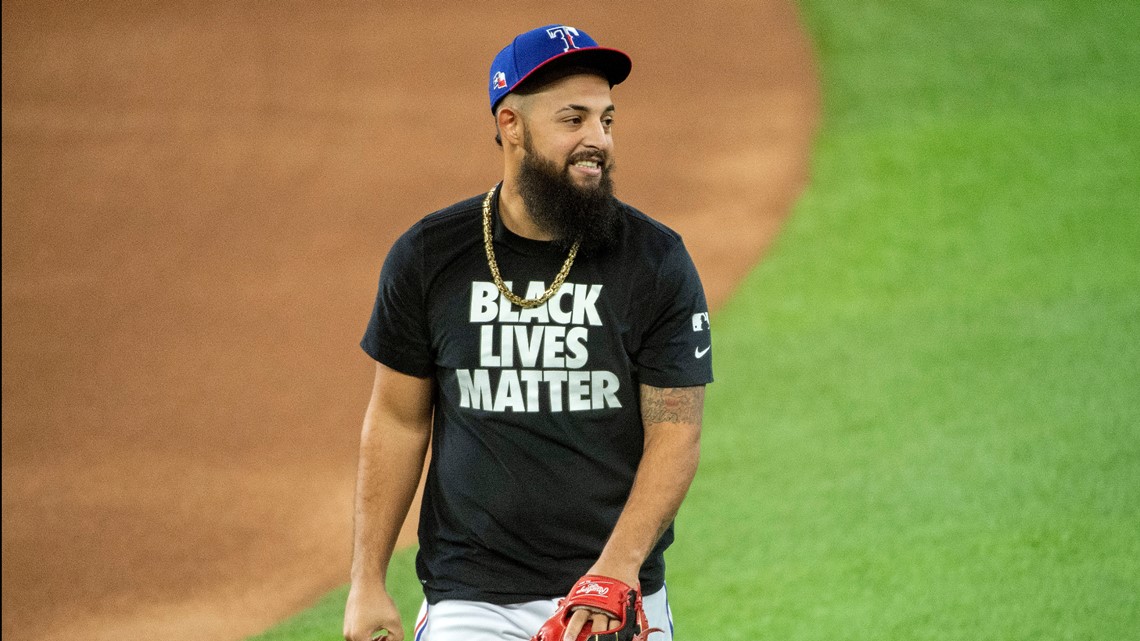 black texas rangers jersey