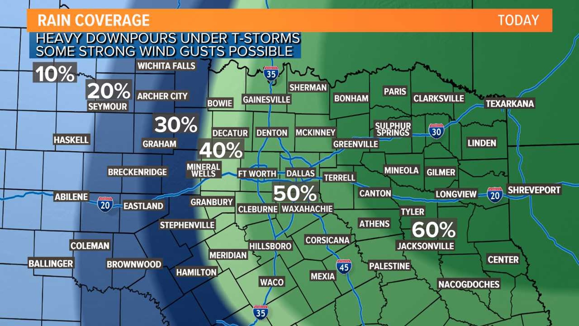 More showers and storms headed to North Texas | wfaa.com