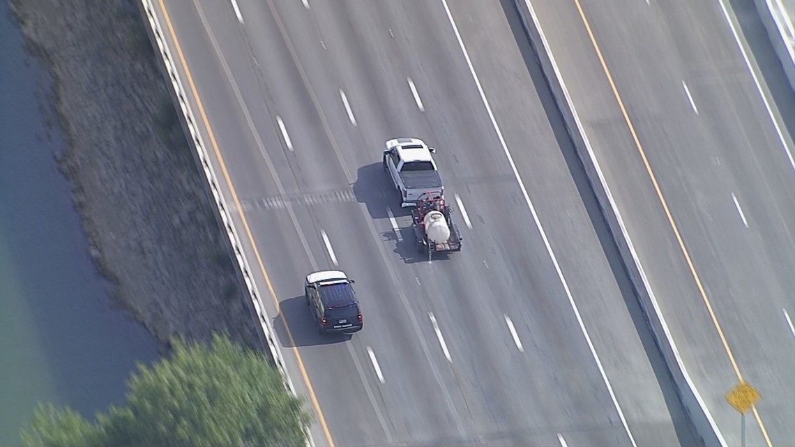 Photos: Man arrested after police chase in stolen truck | wfaa.com
