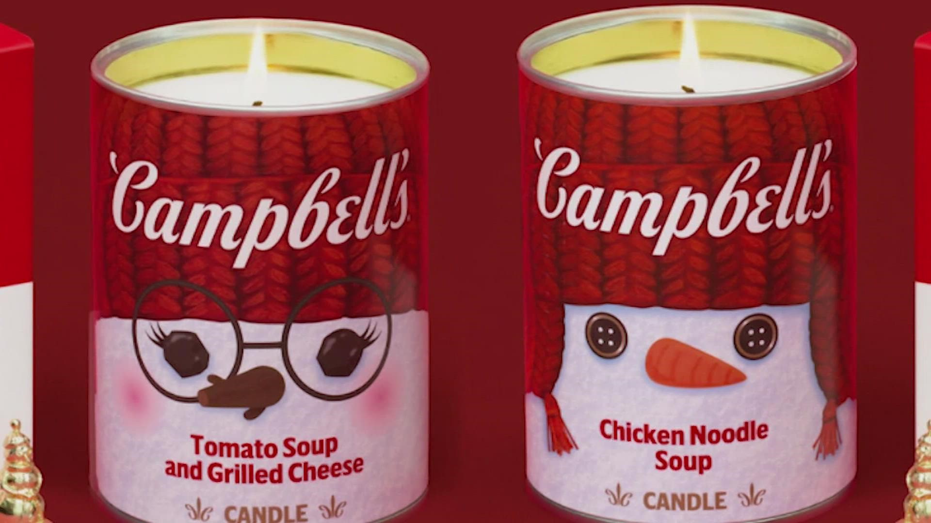 Need the nostalgic scent of Campbell's Chicken Noodle Soup in your nostrils? There's a candle for that.