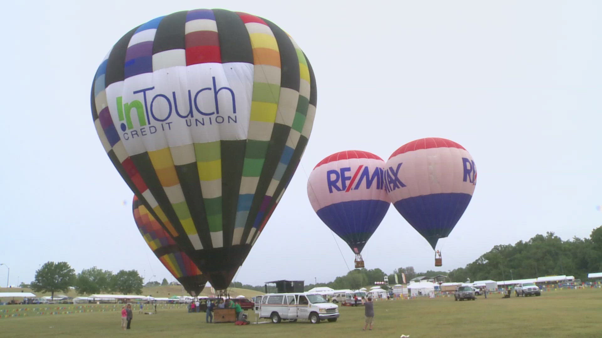 About 30 hot air balloons will take visitors up in the sky.