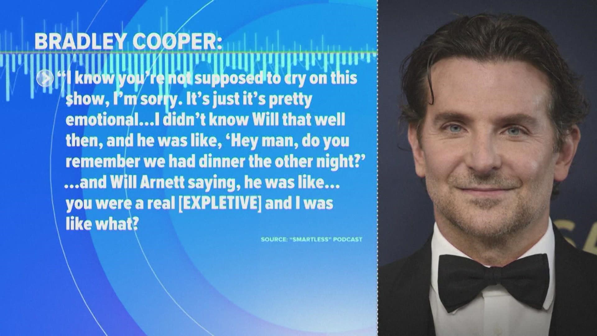 Cooper shared his struggles that came about in the early stages of his acting career.