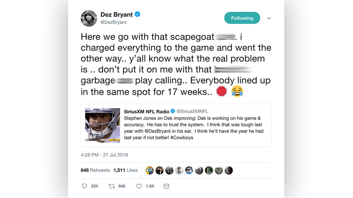Look: Dez Bryant's Tweet About Jason Garrett Going Viral - The