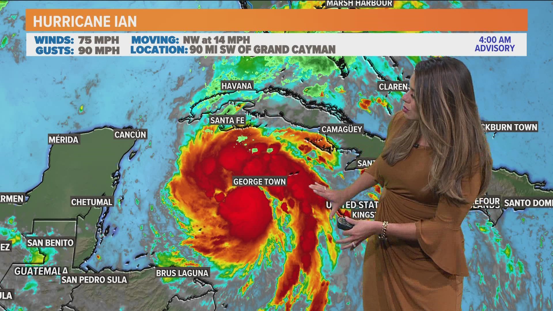 The hurricane is heading to Cuba now & it's expected to reach Florida later this week.