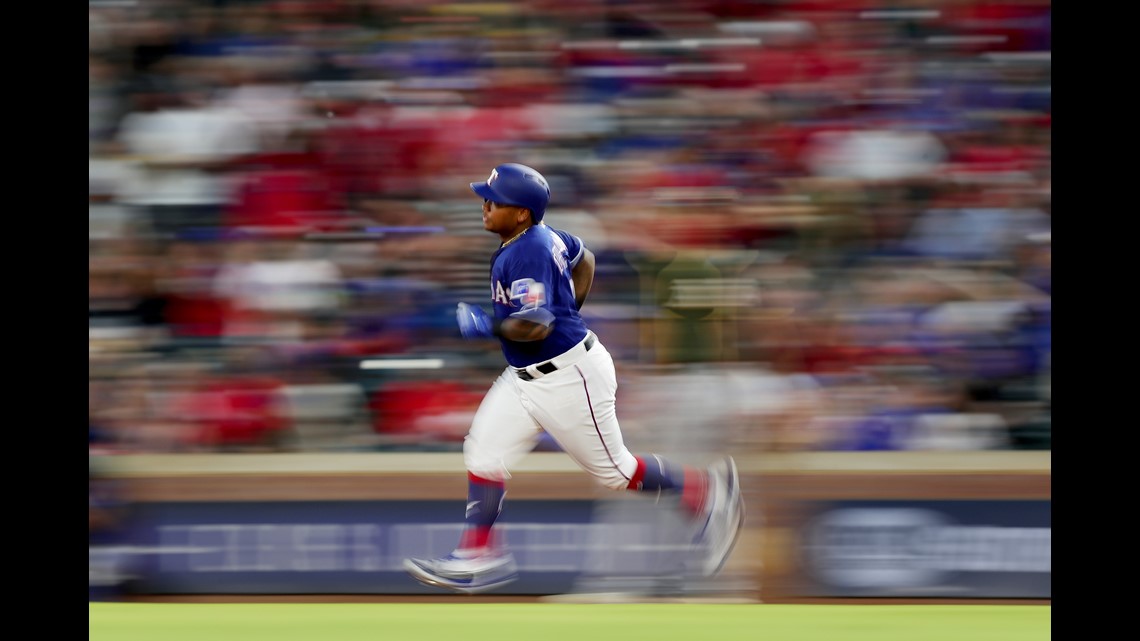 ARLINGTON, TX - AUGUST 10:Texas Rangers left fielder Shin-Soo Choo