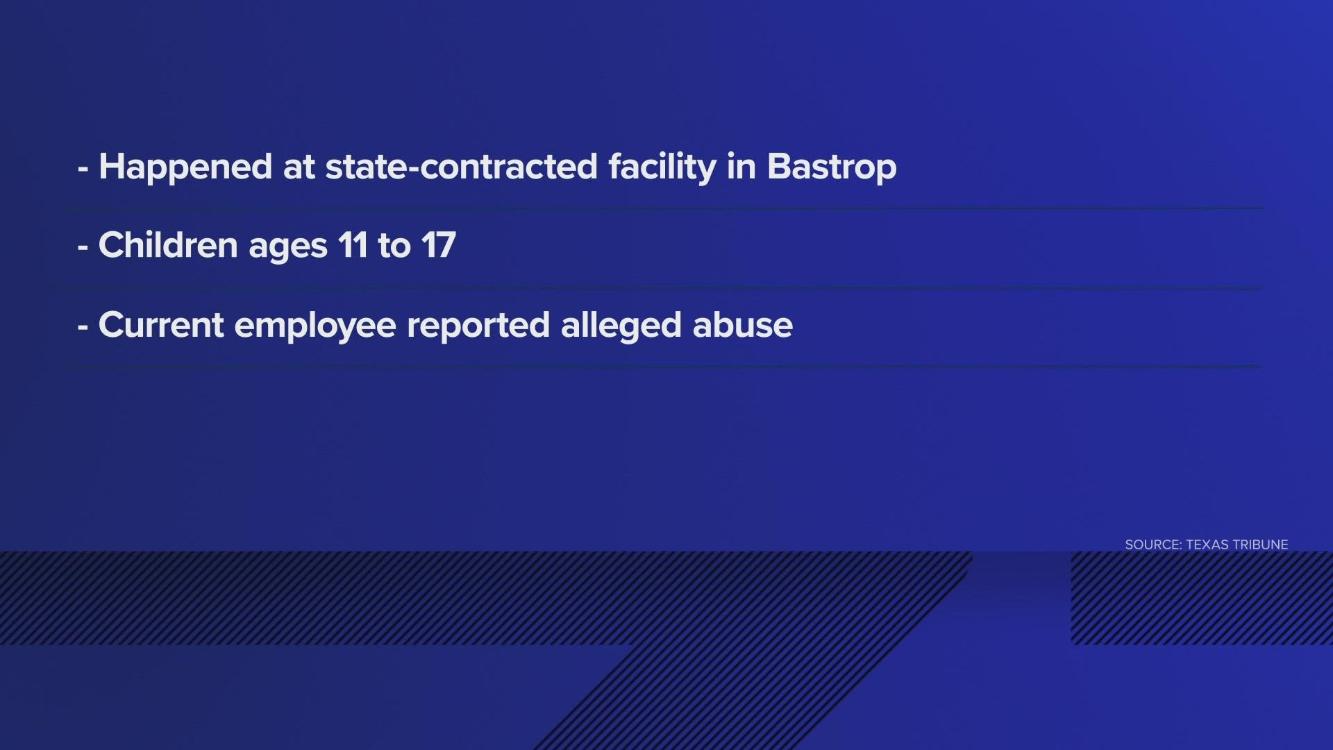 The allegation says workers at a facility meant to care for victims of sex trafficking were trafficking the victims themselves.