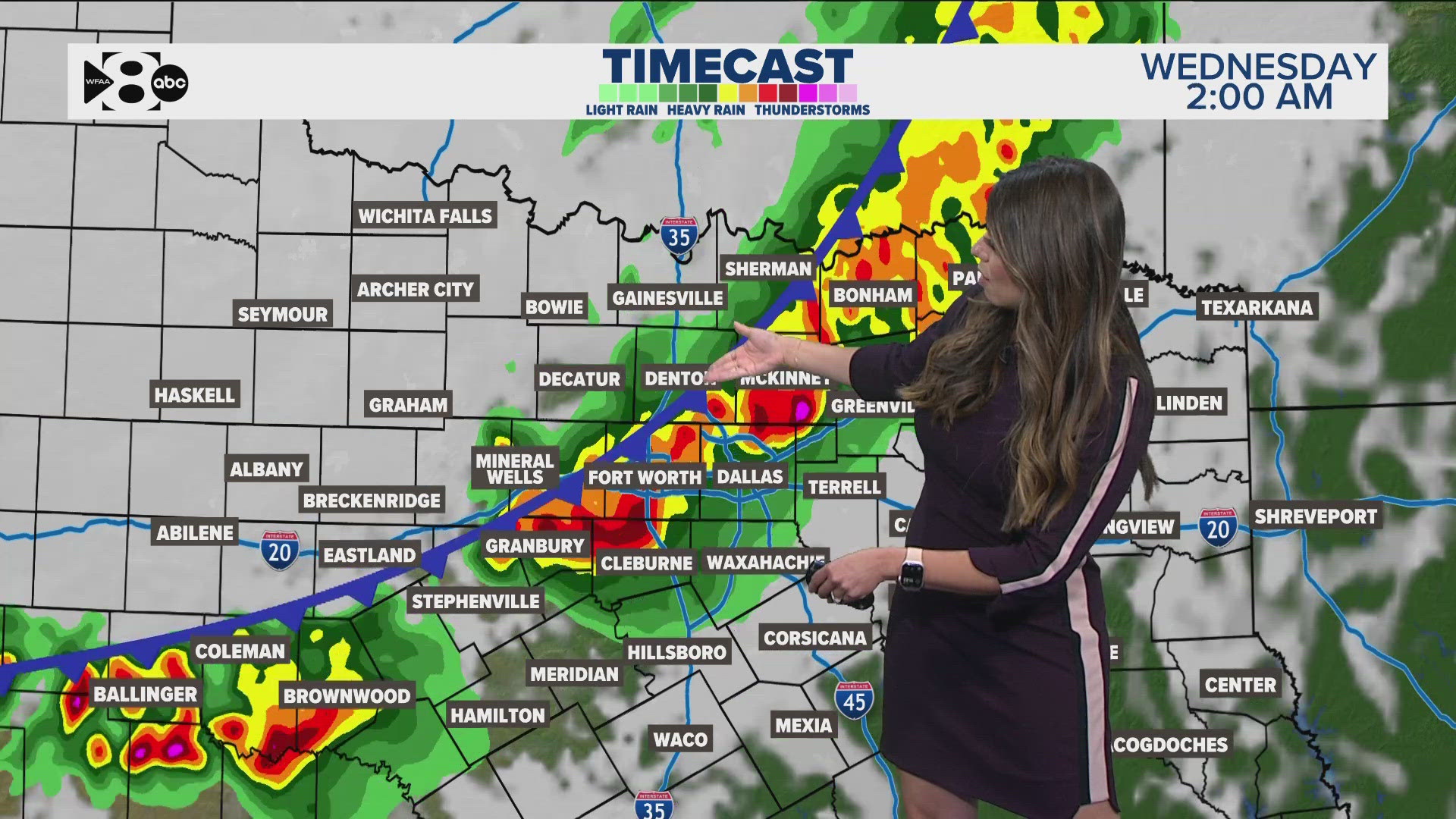 DFW Weather: Thunderstorms have all but moved out. More are on the way this week. 