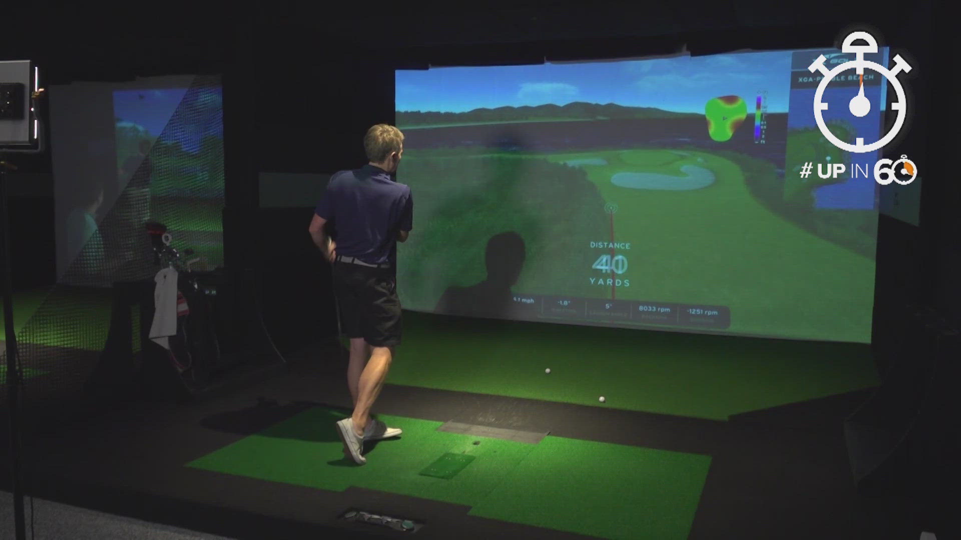 Managers say this is the most realistic indoor golf.