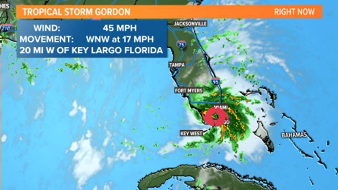 Tropical Storm Gordon Where it's headed and the North Texas impact