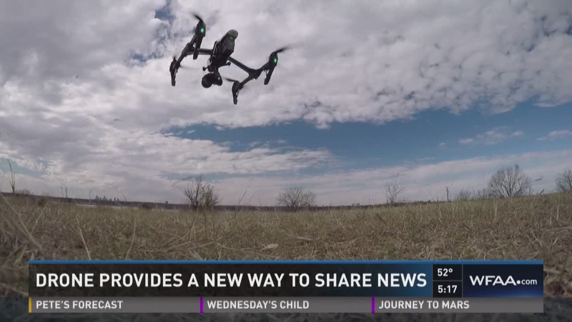 Drone provides a new way to share WFAA news