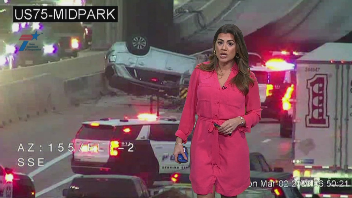 Traffic Alert: Major delays on U.S. 75 near Midpark during the
