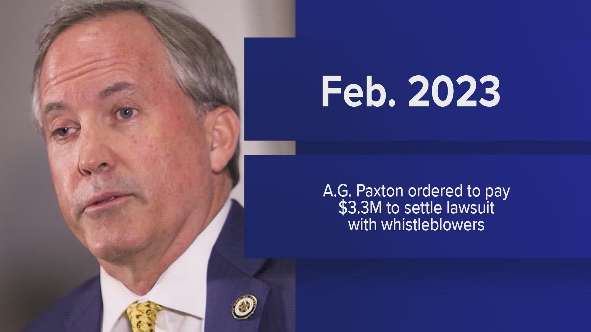 The investigation into Paxton has been in the work for years.