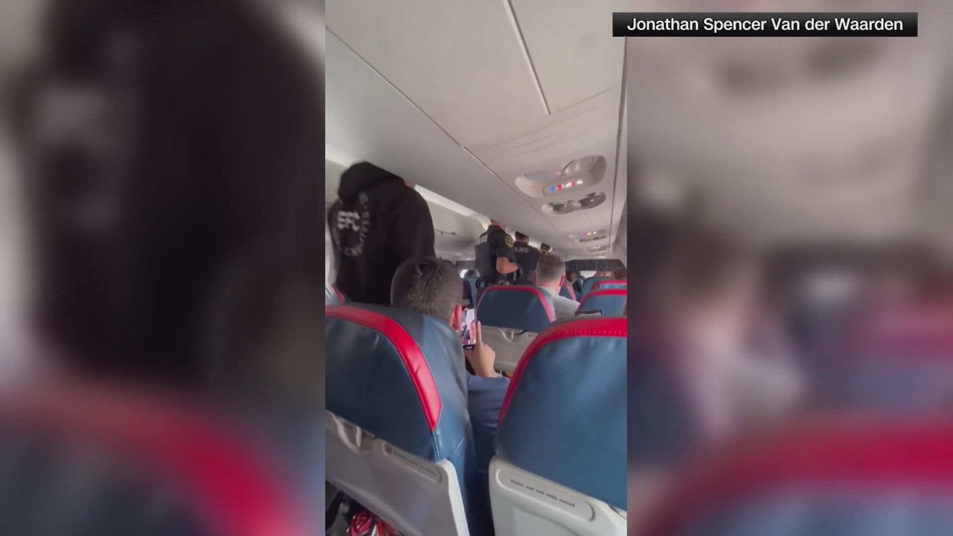 Fortunately the man wasn't able to open the door.