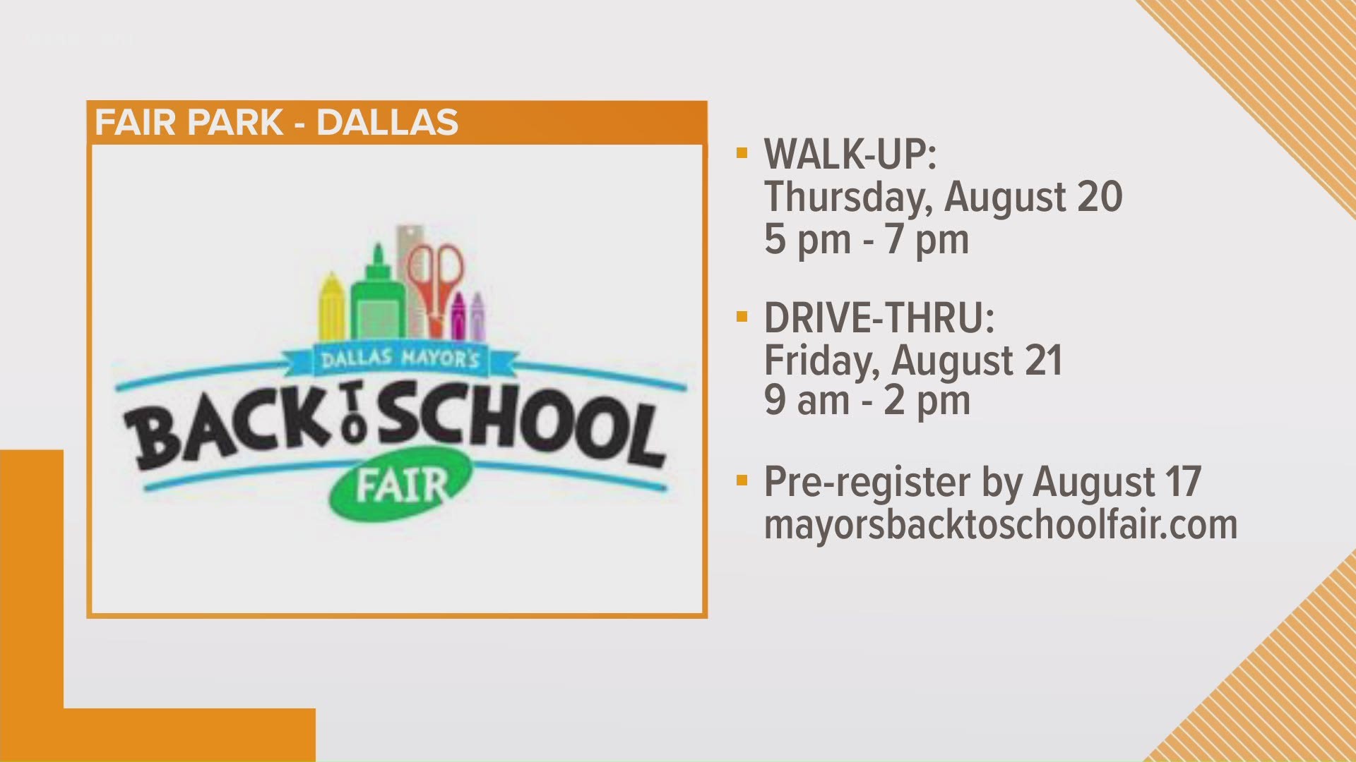 The annual event will look a little different this year due to COVID-19, but more than 7,000 children will still receive school supplies.