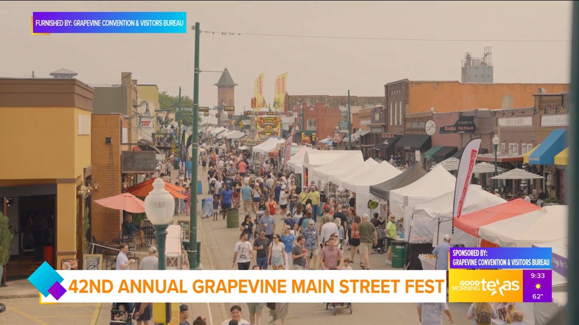 Elizabeth Schrack with Grapevine Convention & Visitors Bureau tells us about the 42nd Annual Grapevine Main Street Fest.