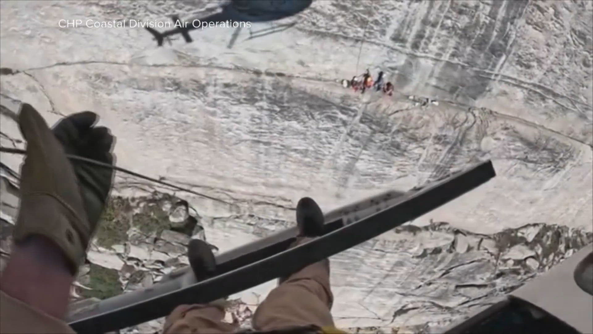 Video shows daring rescue from a California cliffside | wfaa.com