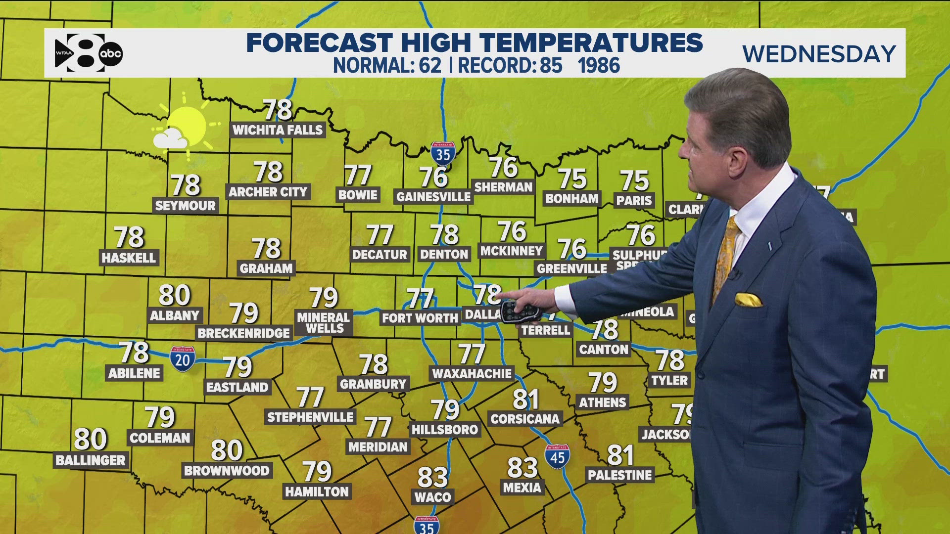 DFW Weather: Plenty of sunshine on Wednesday with unseasonably warm ...