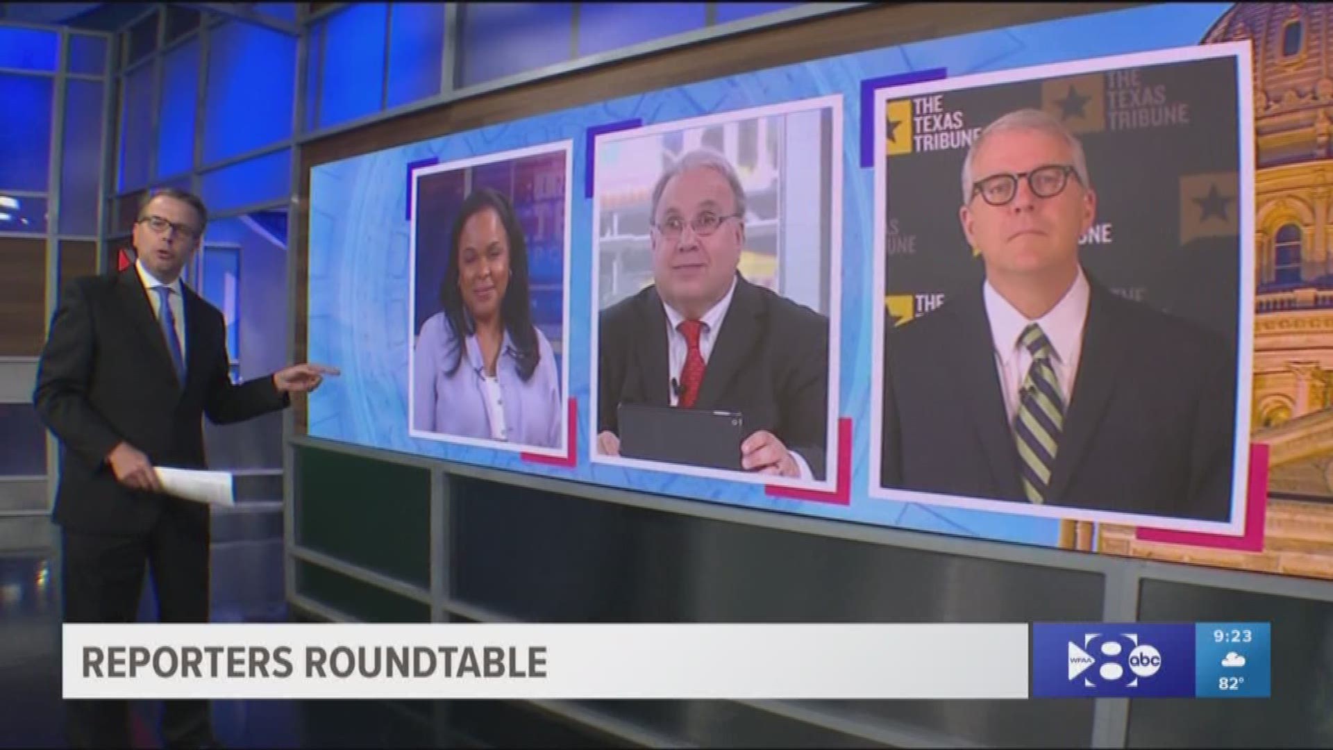 Reporters Roundtable puts the headlines in perspective each week. Host Jason, Bud and Ross returned along with Berna Dean Steptoe, WFAA's political producer. The three discussed whether President Donald Trump, Senator Ted Cruz, and Governor Greg Abbott wi