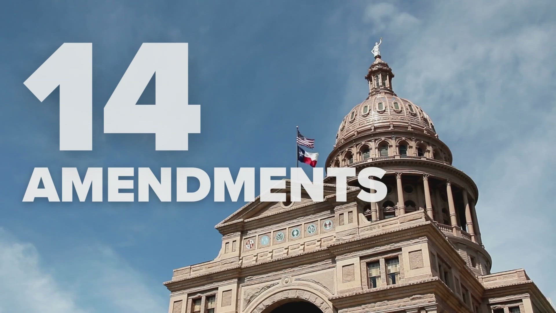 The ballot includes 14 amendments hitting on a variety of issues such as higher homestead exemptions and improving infrastructure.