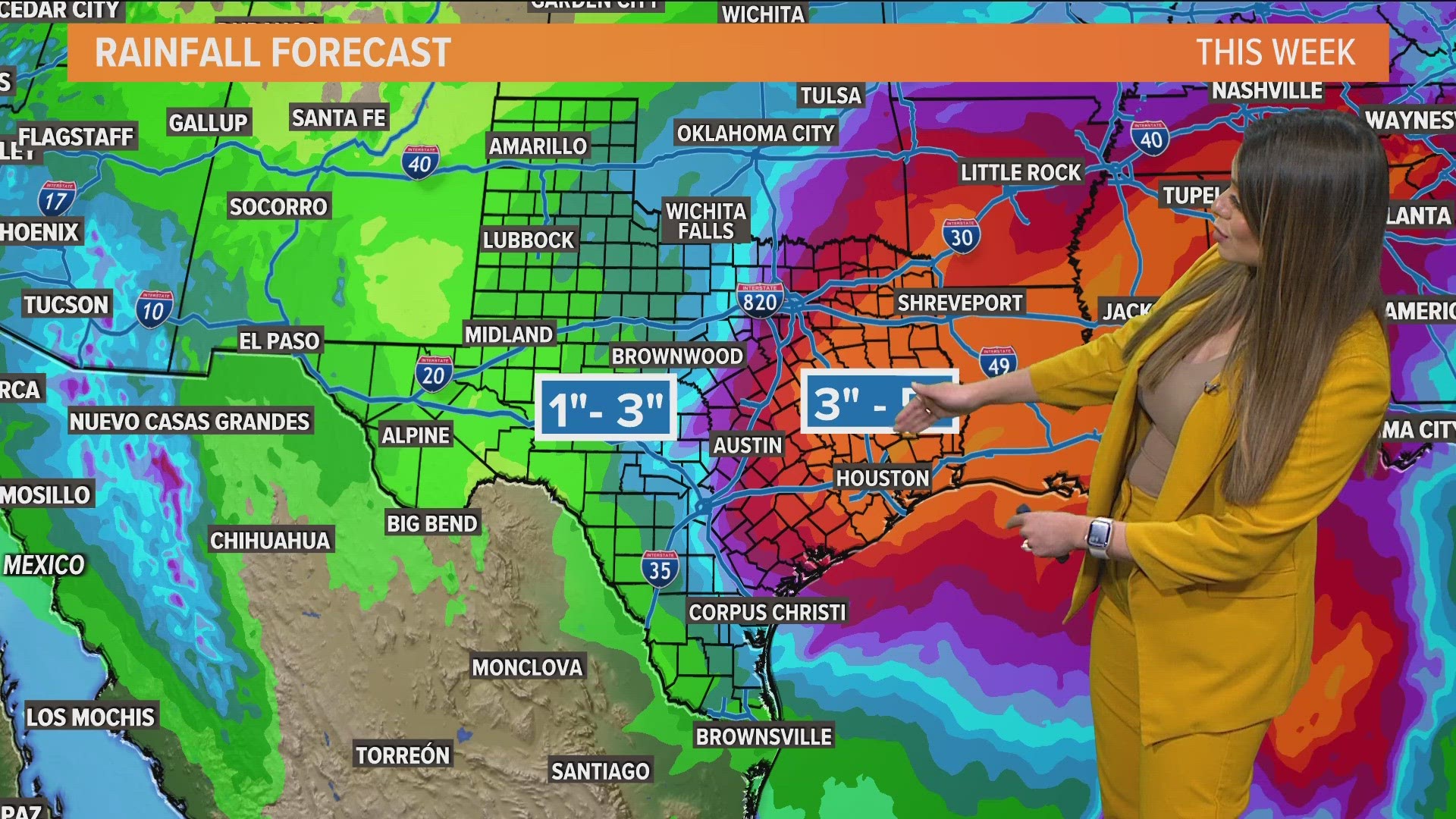 A weather system is bringing rain across the Lone Star State this week, including some freezing drizzle in North Texas.