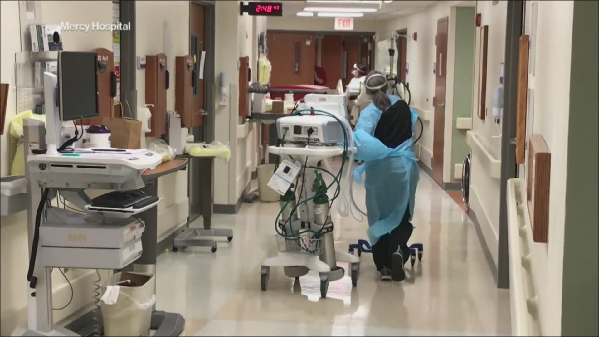 Denton County officials say more than 93% of the county's ICU beds are now in use. One official said they are seeing a "concerning" surge among the unvaccinated.