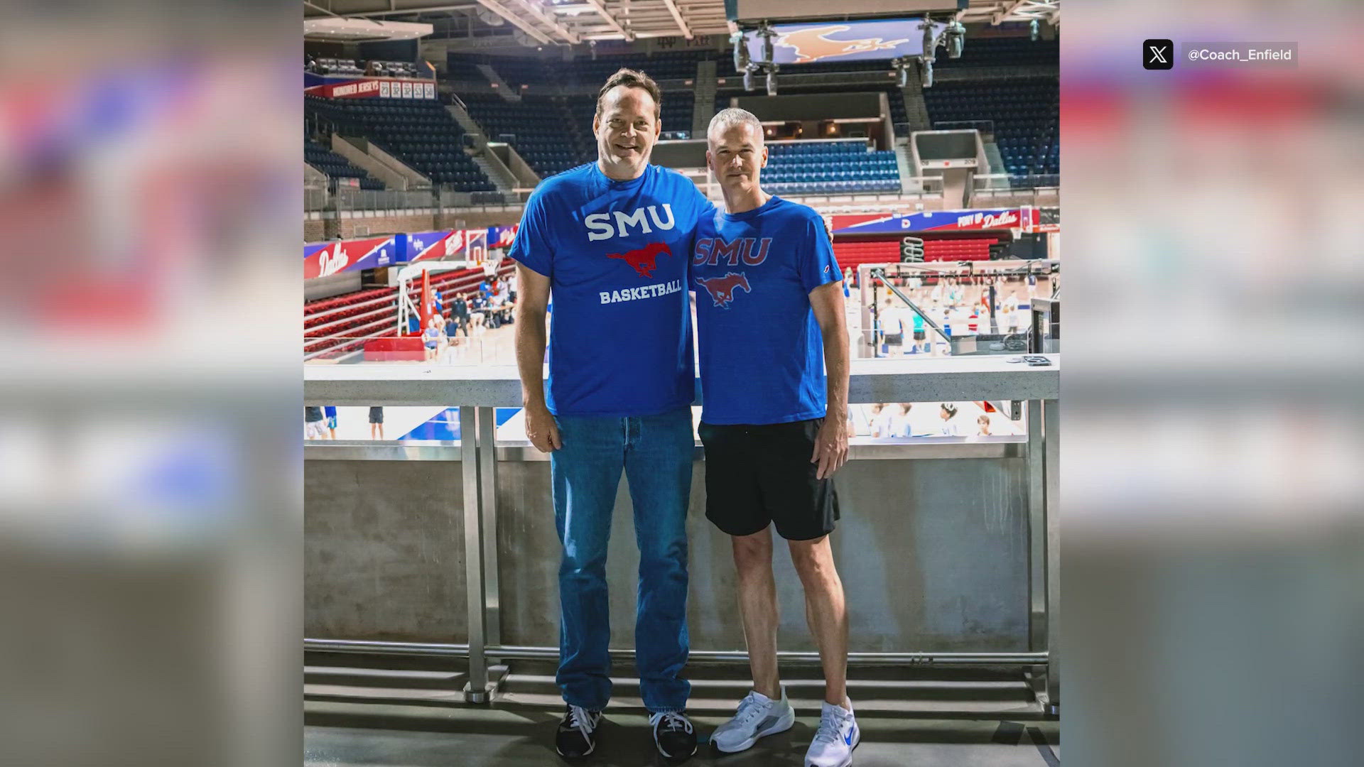Vaughn and SMU's head basketball coach are longtime friends. 