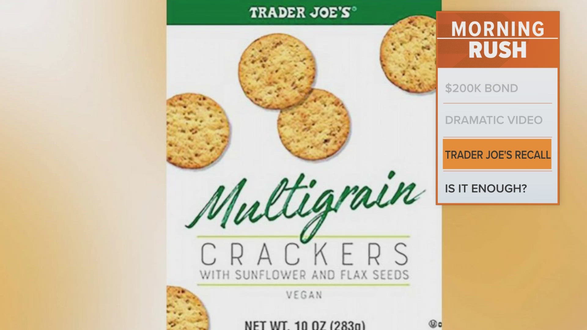 Trader Joe's crackers recalled, may contain metal